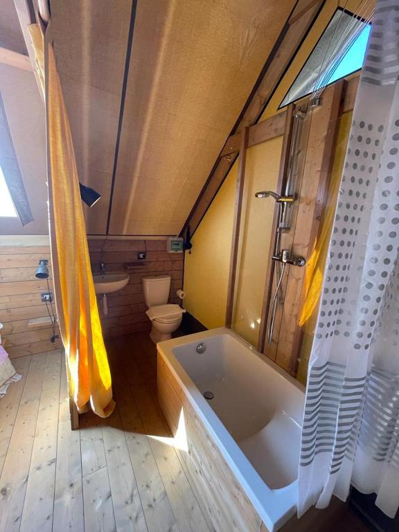 Koupelna v ubytování Agricamping La Gallinella