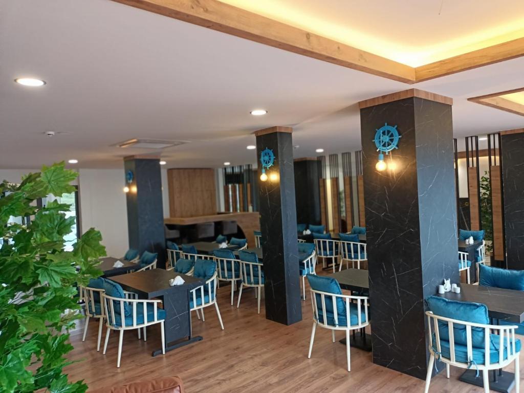 A seating area at The Marine Hotel