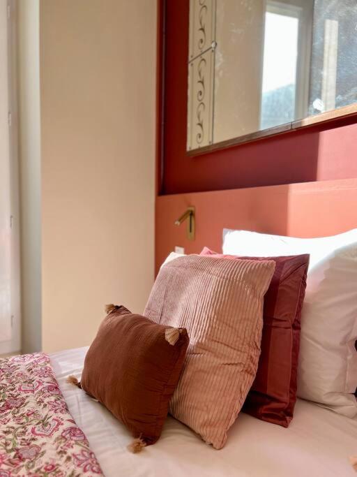 Posteľ alebo postele v izbe v ubytovaní Studio terracotta