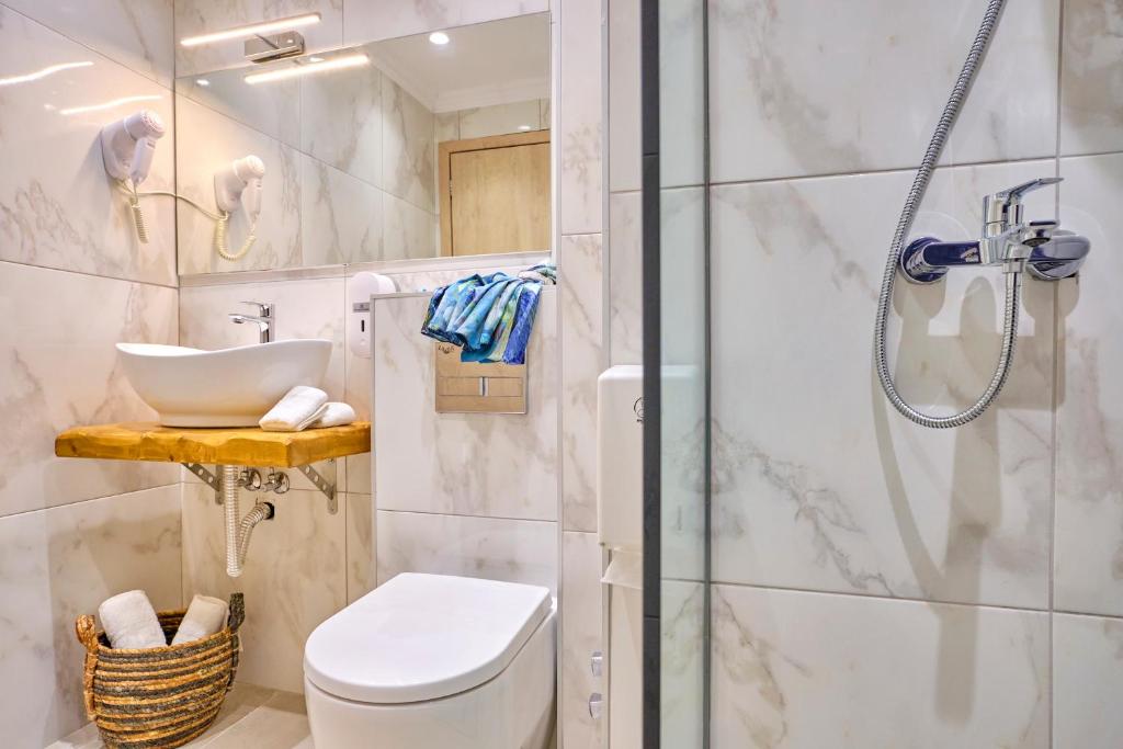 Koupelna v ubytování Sunflower Suites Gouvia Corfu