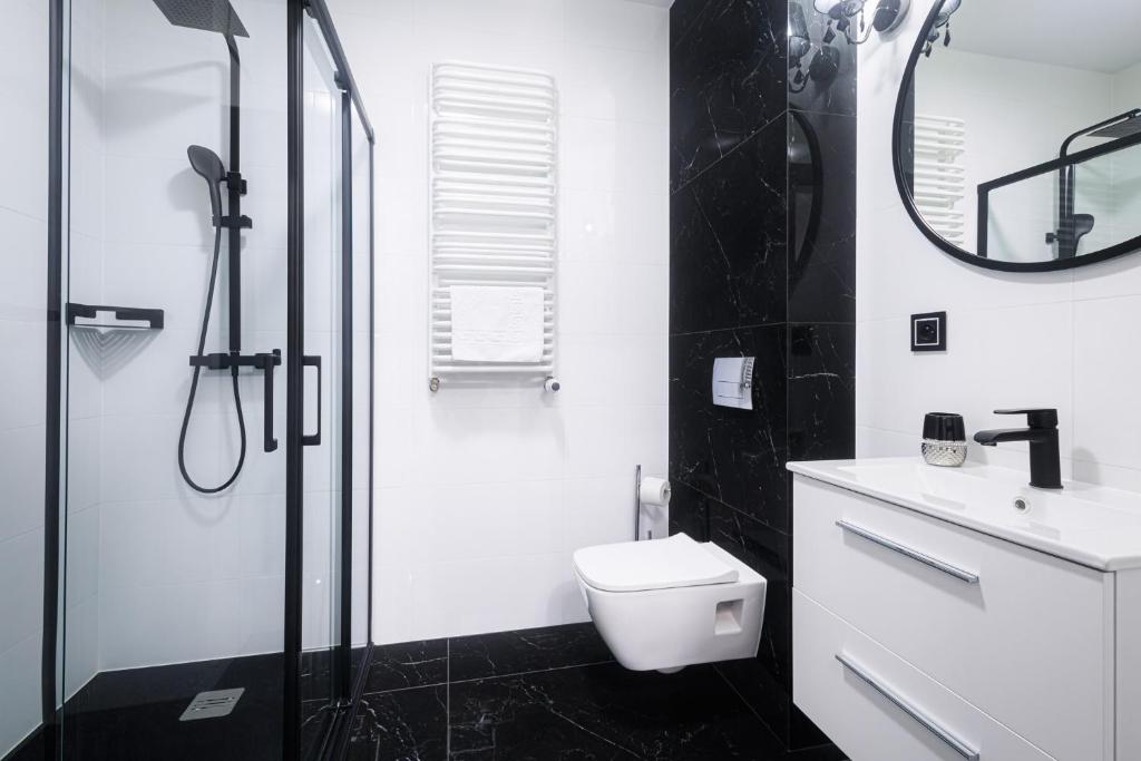Koupelna v ubytování Balticus Apartamenty Standard Promenada Gwiazd 14
