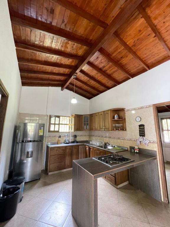 Kuchyň nebo kuchyňský kout v ubytování finca Encanto
