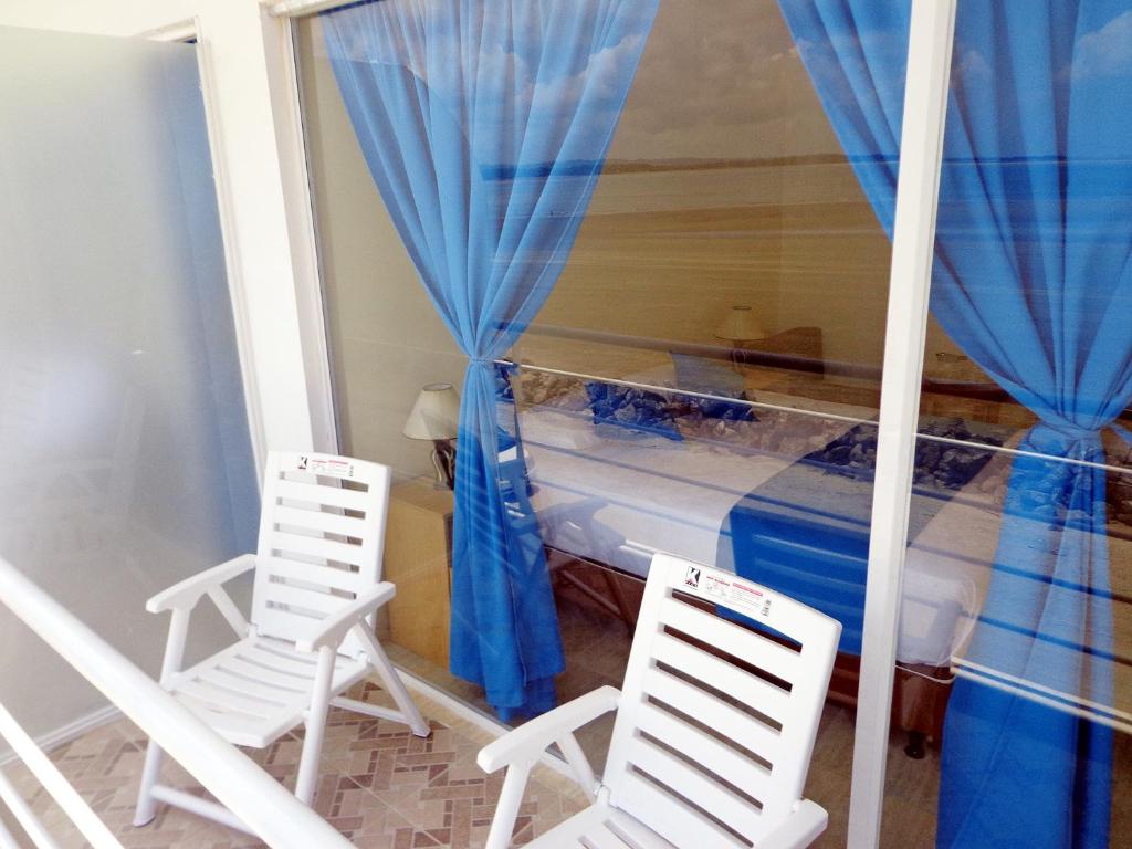 Balkón nebo terasa v ubytování Hotel Crucero