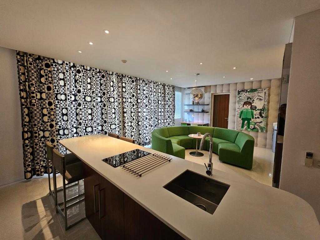 Posezení v ubytování Chill Hotel Seminyak