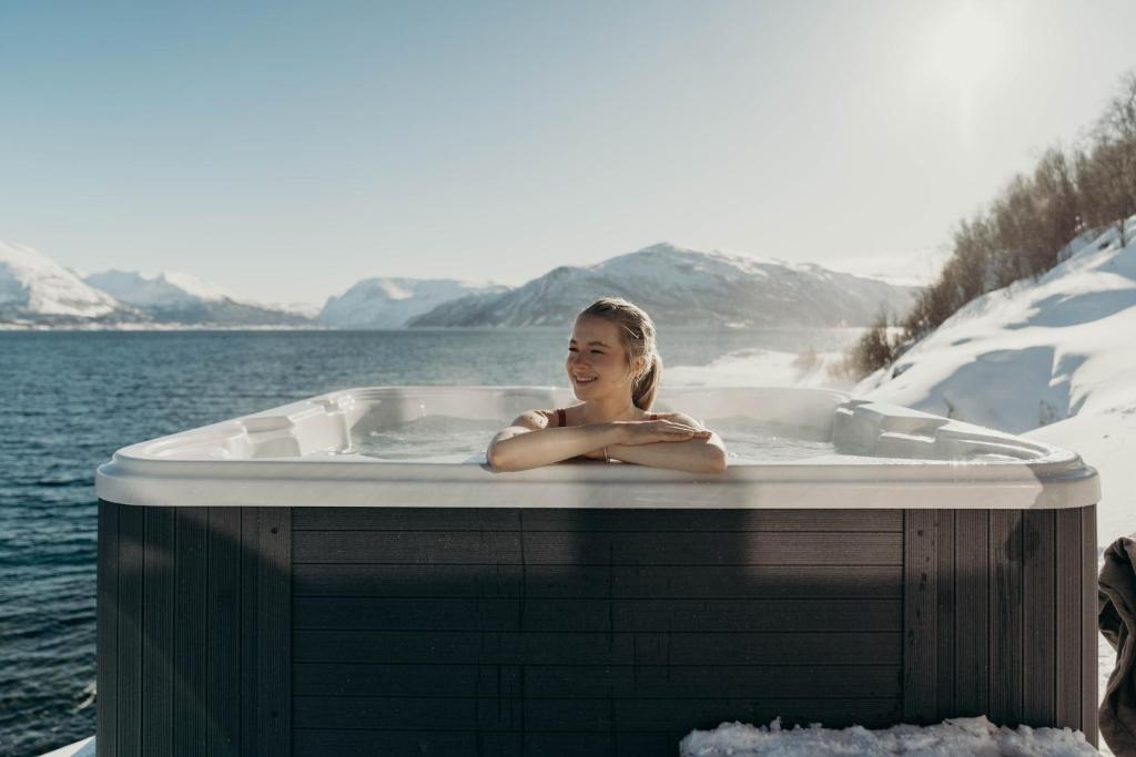Aurora Fjord Cabins - Bungalow De Lujo Con Vista Al Mar
