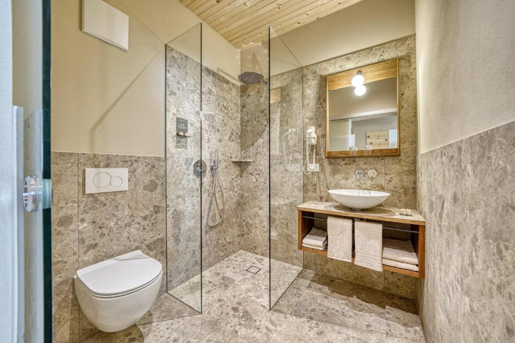Koupelna v ubytování Eco Bnb & Apartments Bründlerhof