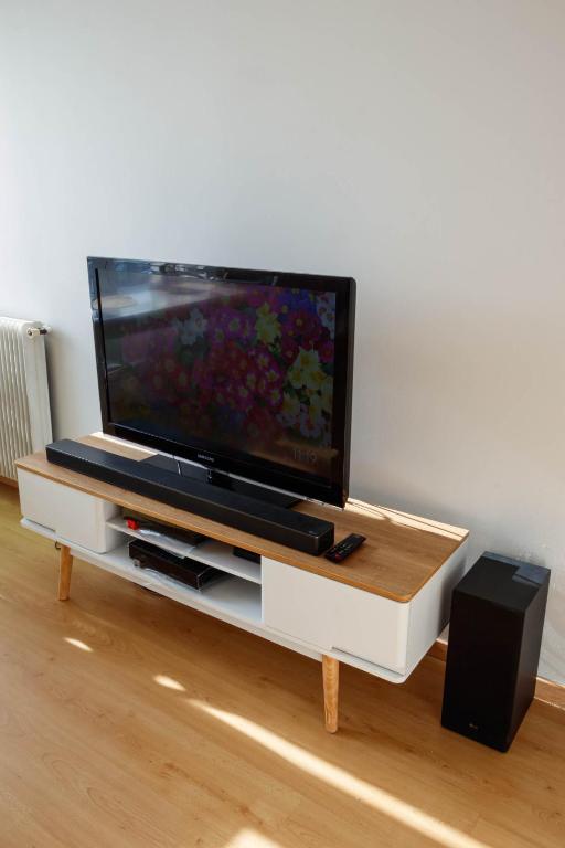 Televízia a/alebo spoločenská miestnosť v ubytovaní Grand T2 F2 Mulhouse Downtown FREE PARKING