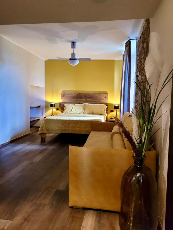 Postel nebo postele na pokoji v ubytování Agriturismo Montefabbrello
