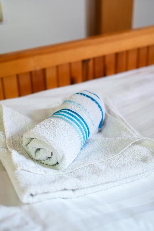 Postel nebo postele na pokoji v ubytování Tri bagrema KM