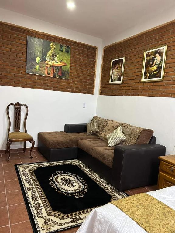 Posezení v ubytování Hotel Boutique Casona Mashei