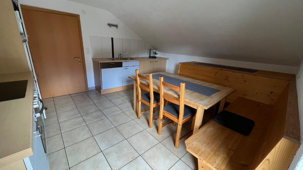 Kuchyň nebo kuchyňský kout v ubytování Apart Urban