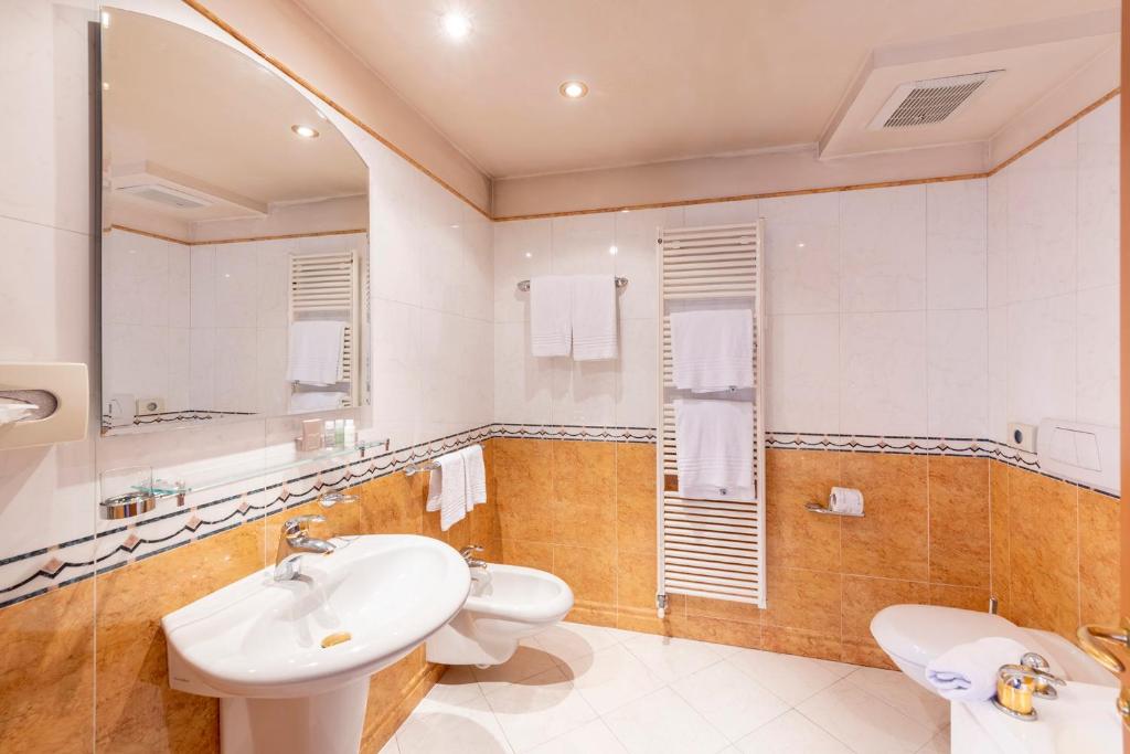 Koupelna v ubytování Hotel Relais Orsingher
