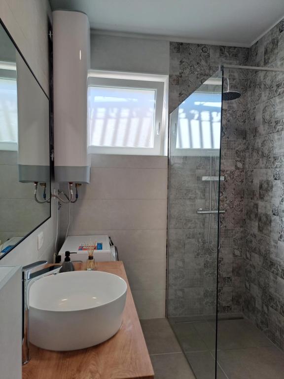 Koupelna v ubytování Apartman Borna