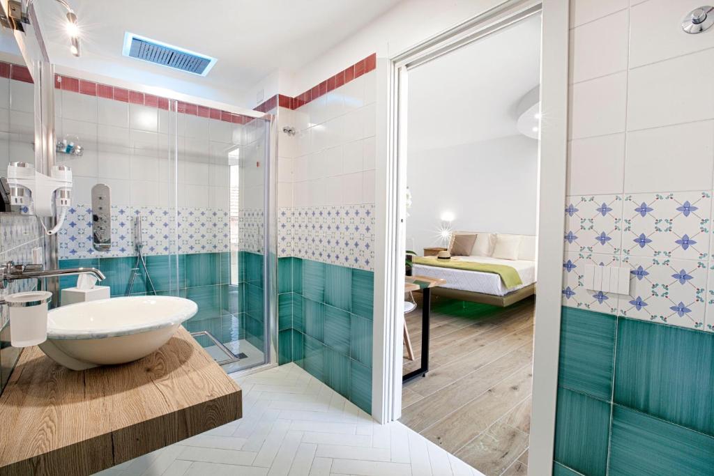 Koupelna v ubytování YourHome - Lidia Rooms & Suites