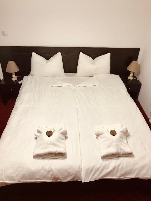 Postel nebo postele na pokoji v ubytování Apartamente 9 - Naomi