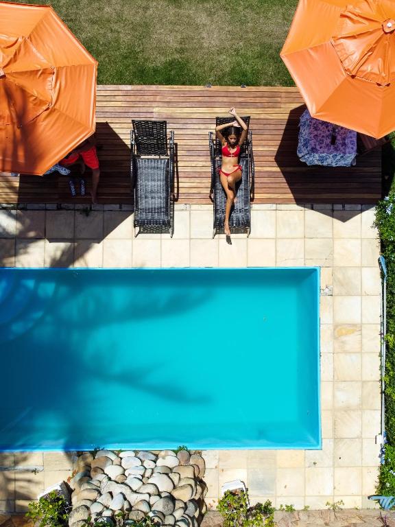 A piscina localizada em Pousada Kairos & Spa em Búzios ou nos arredores
