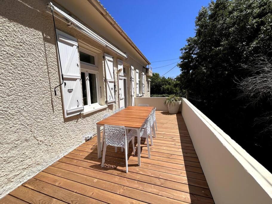 Balkón alebo terasa v ubytovaní Villa entièrement rénovée avec piscine en plein coeur de Bastia - Corse