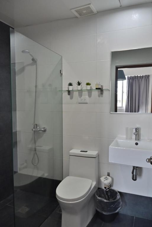 Koupelna v ubytování Palmer Suites