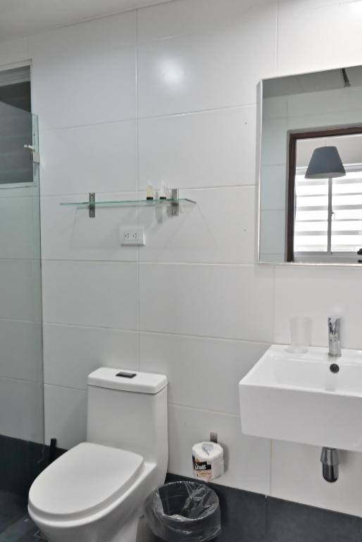 Koupelna v ubytování Palmer Suites