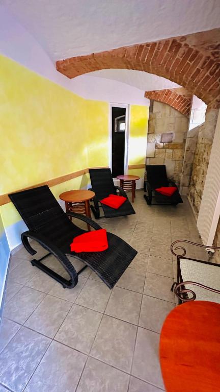 Posezení v ubytování Hotel Erbgericht