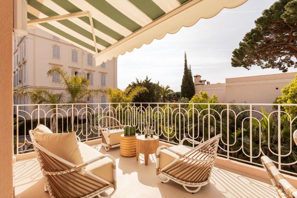 Balkón nebo terasa v ubytování Maison Carla Rosa Cannes