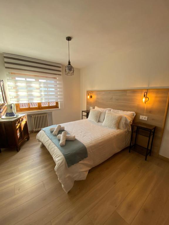 Postel nebo postele na pokoji v ubytování Mar y Montaña - casa completa finca privada