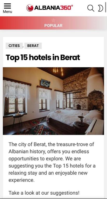 Galeriebild der Unterkunft Hotel Mimani in Berat