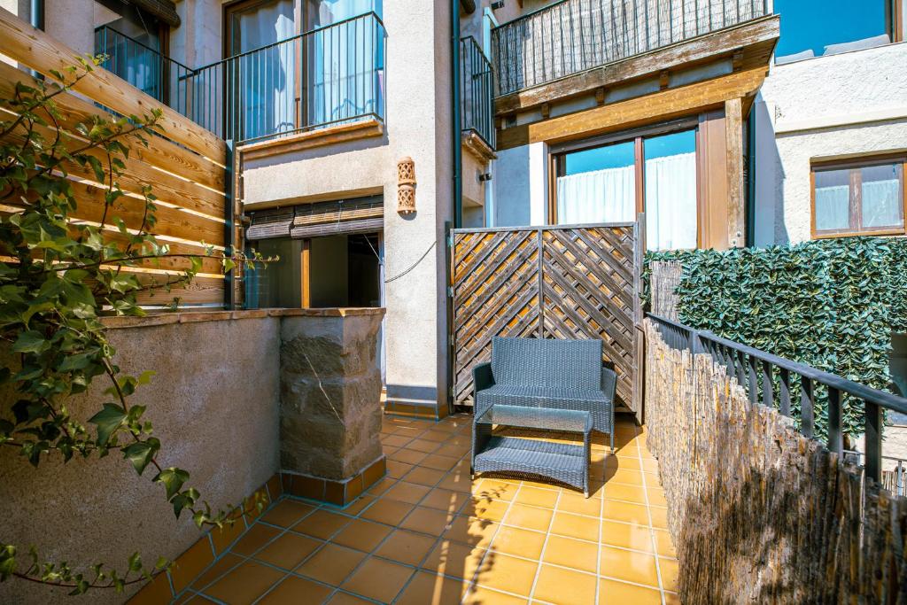 Balkón nebo terasa v ubytování Apartamentos Vino Tinto y Restaurante Tomate Rosa