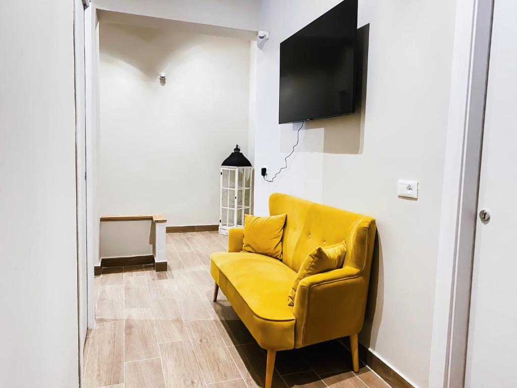 TV a/nebo společenská místnost v ubytování Leone Suite B&B & Restaurant