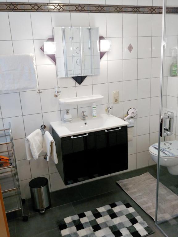 Koupelna v ubytování FEWO Traut