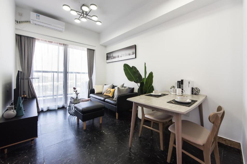 Posezení v ubytování WESU Weisu Service Apartment - Shenzhen University Town Tanglang Metro Station Branch