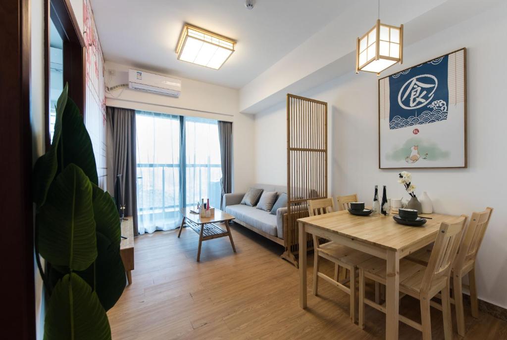 Posezení v ubytování WESU Weisu Service Apartment - Shenzhen University Town Tanglang Metro Station Branch
