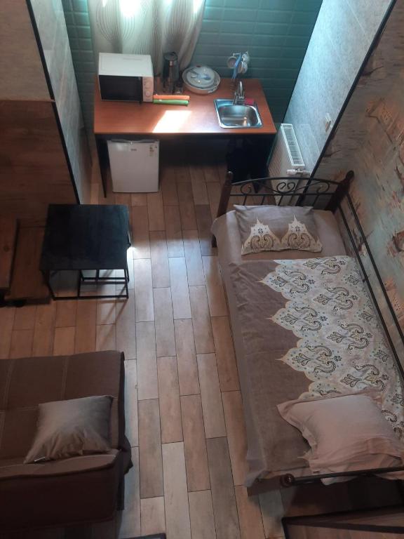 Kuchyň nebo kuchyňský kout v ubytování Hostel Voyage