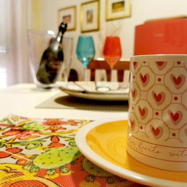 Příslušenství pro přípravu čaje a kávy v ubytování Integra apartments