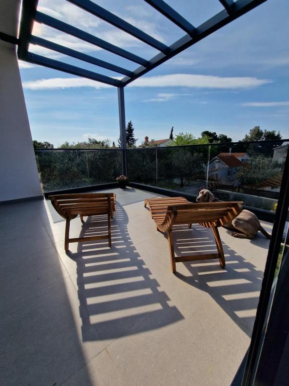 Balkón alebo terasa v ubytovaní Villa Adria near Šibenik, 90 meters from the sea