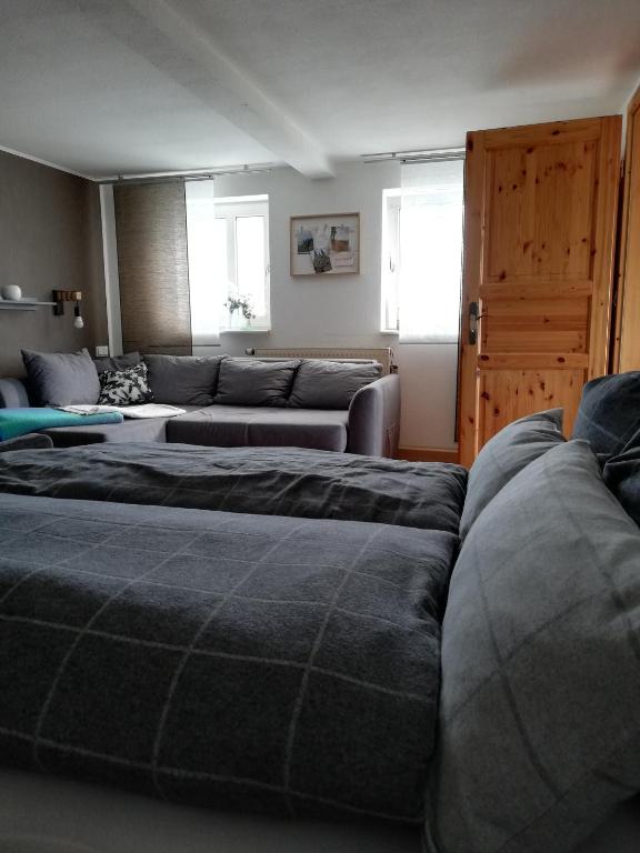 Posezení v ubytování Ferienwohnung Isis in Neufang