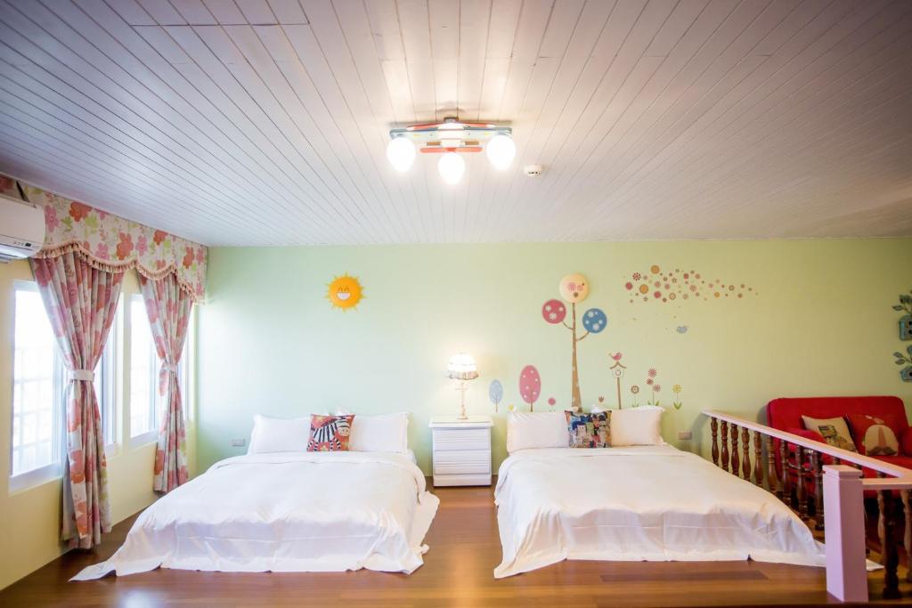 Postel nebo postele na pokoji v ubytování Pottery B&B