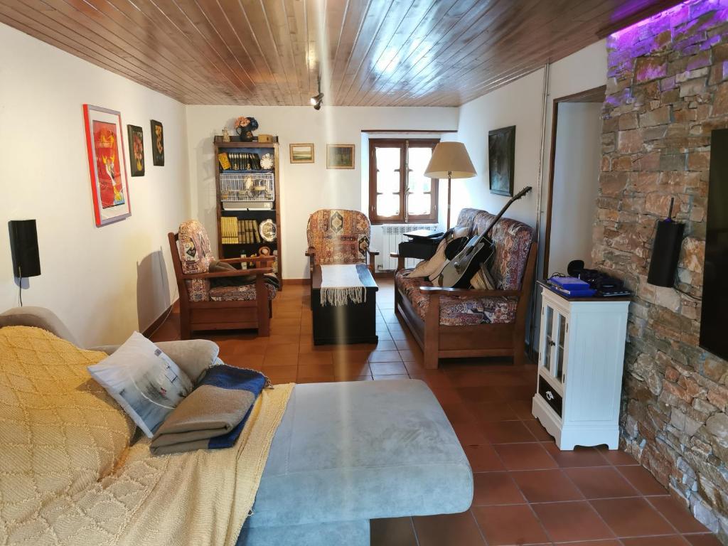 A seating area at Finca in mitten der Natur.