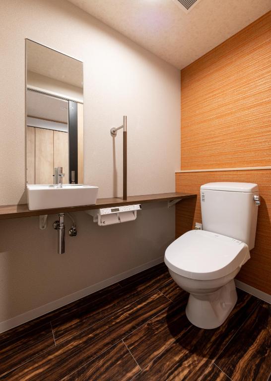 Koupelna v ubytování Hotel Legit