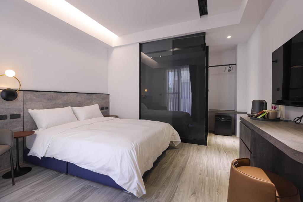 Postel nebo postele na pokoji v ubytování Sea Thought B&B