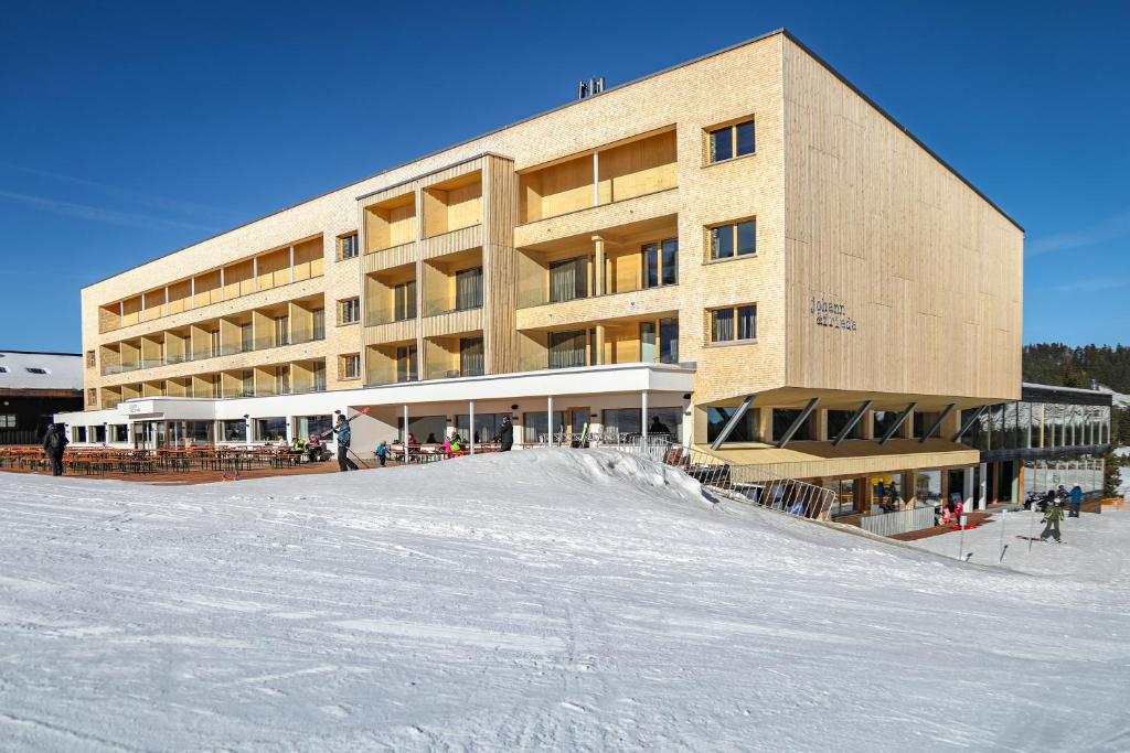 Almhotel Hochhäderich v zimě