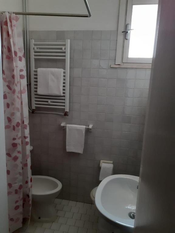 Koupelna v ubytování Hotel Migani