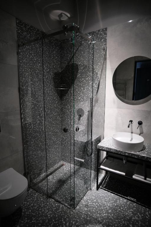 Koupelna v ubytování Vip Avtim hotel