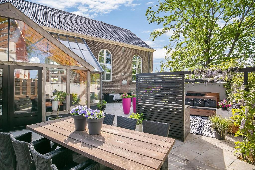 Zahrada ubytování B&B Unieck