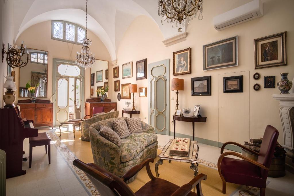Posezení v ubytování Palazzo Guido
