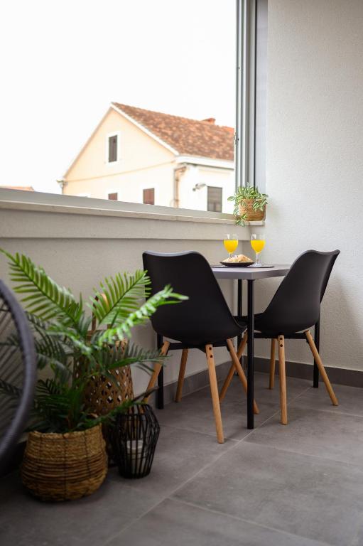 Balkón nebo terasa v ubytování Apartman Olimp