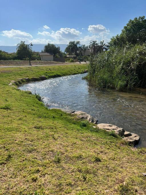 Rzeka z kamieniami w środku pola w obiekcie מעיין על הנחל - נופש בקיבוץ w mieście Ha-Goszerim