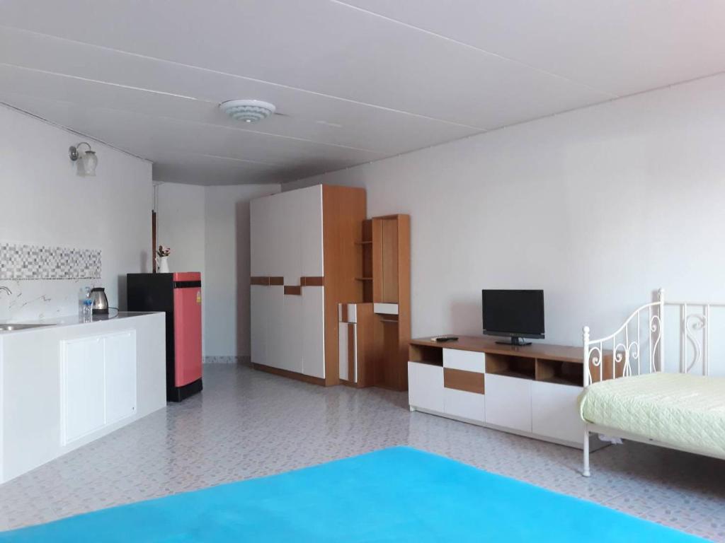 Kuchyň nebo kuchyňský kout v ubytování Room in Condo - T8impact Challenger Mueang Thon Thani Free WIFI