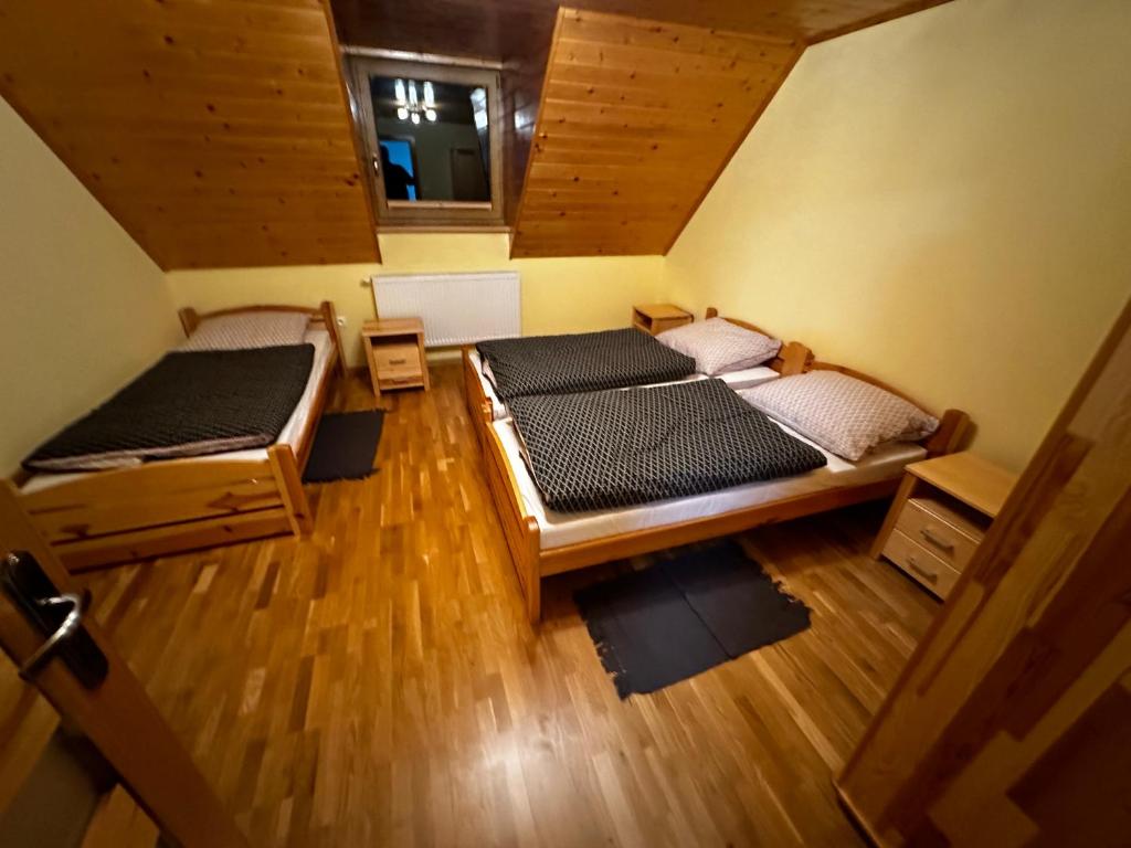 Postel nebo postele na pokoji v ubytování Chata Diana