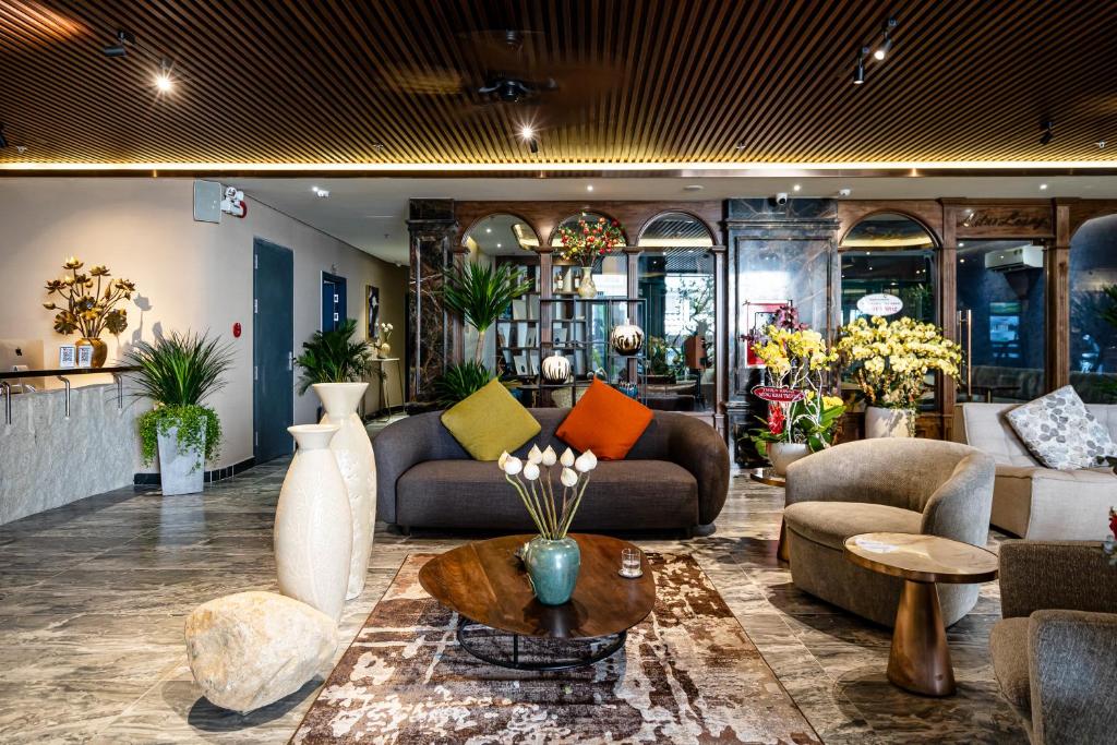 Posezení v ubytování KunKin Garden Aparthotel